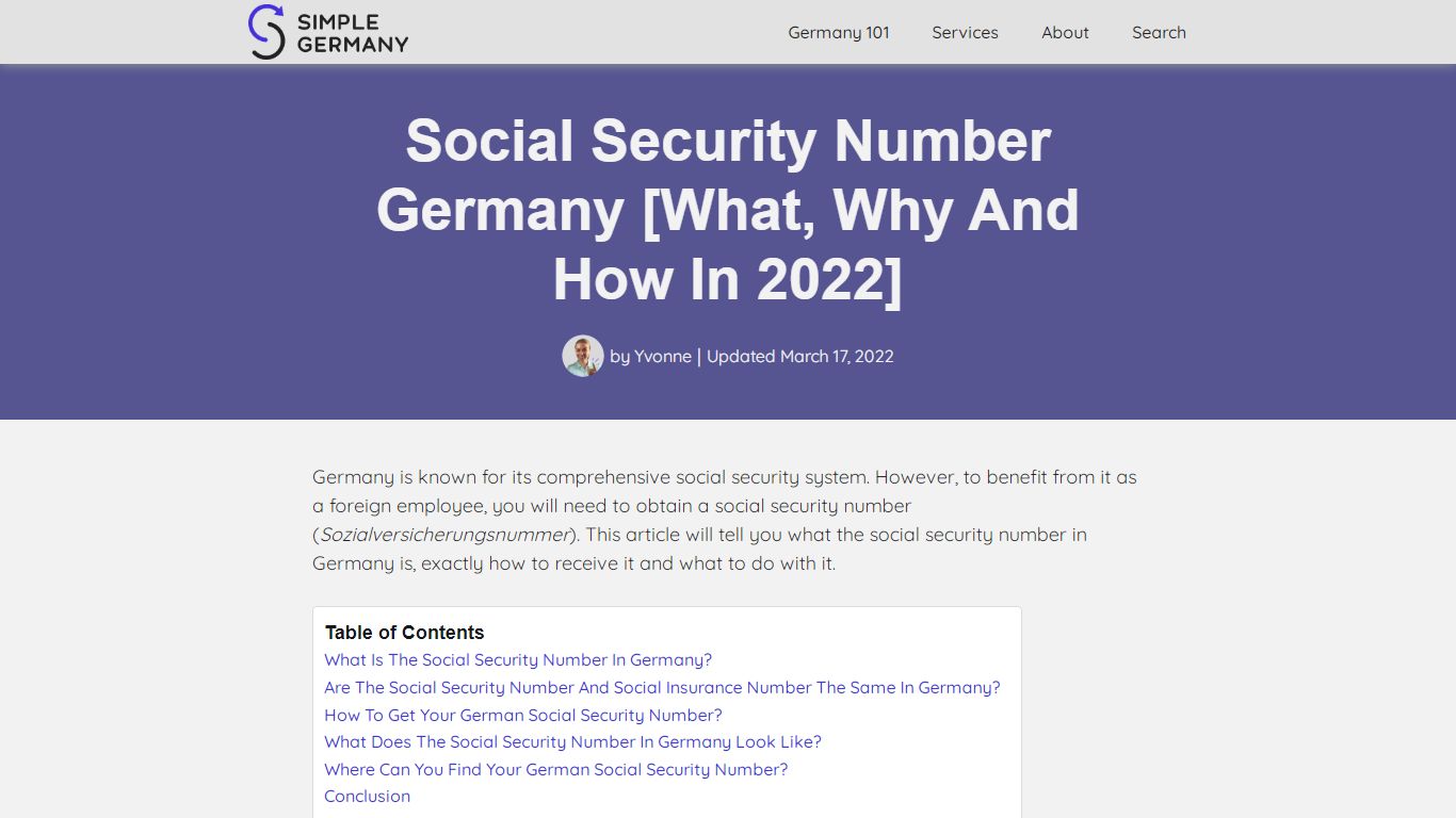 Social Security Number Germany [What, Why and How in 2022] - Simple Germany
